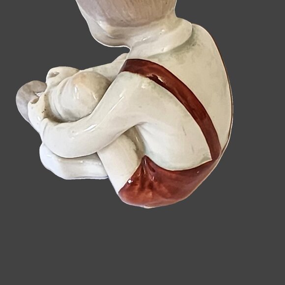 Hungarian Budapest Aquincum Two Boys sitting tying their shoe laces 4 1/2 inc - Picture 3 of 6